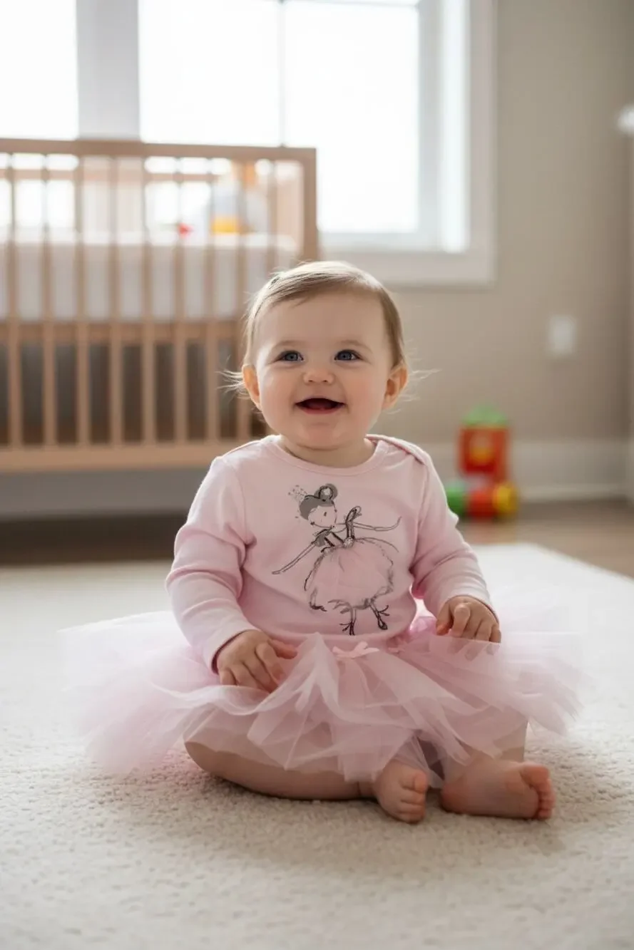 Pink Ballerina Ballet Tutu Dance Skirt Blueber Bouelvard Size 3-6 month Costume